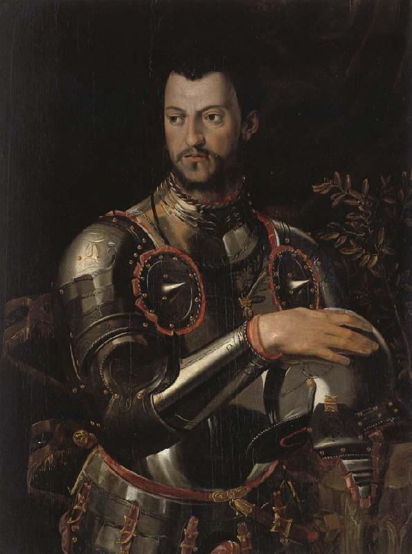 ALLORI Alessandro Cosimo I dressed in a portrait of Qingqi Breastplate France oil painting art